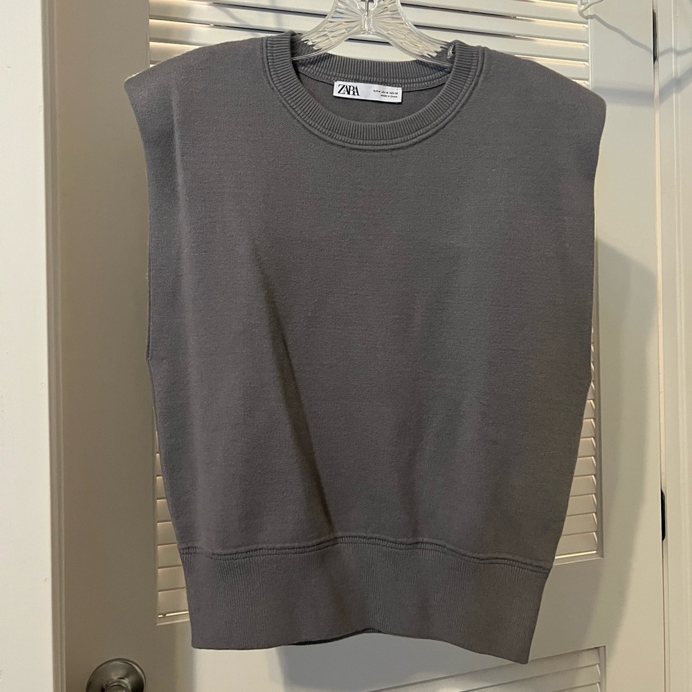 Zara Sweater Muscle Tank